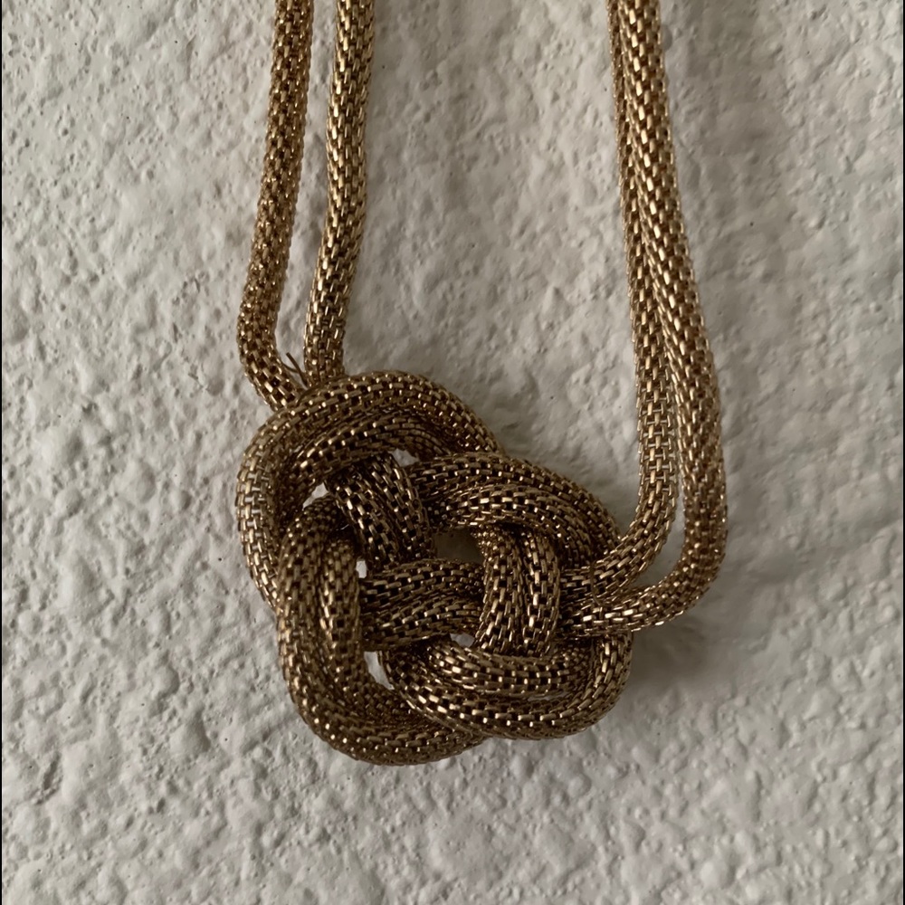 Gold Knotted Necklace